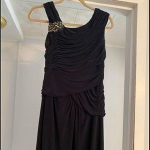 Navy evening gown